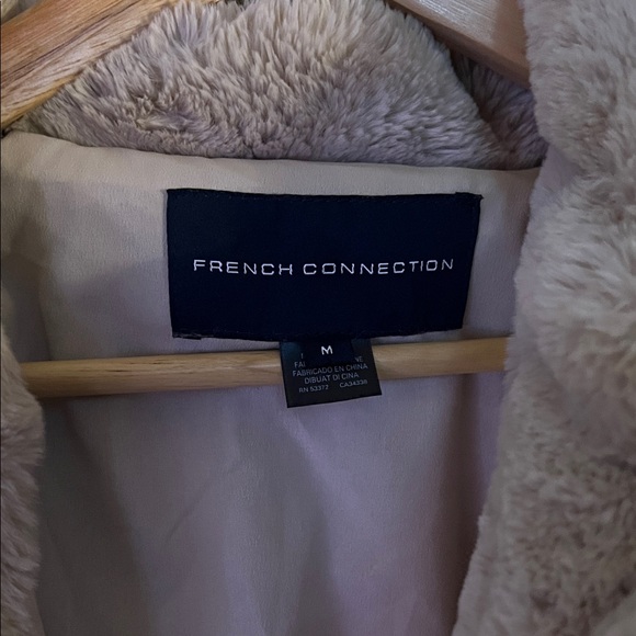 French Connection Cream Teddy Jacket - Picture 2 of 2